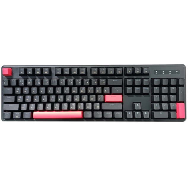 Mexanik klaviatura Lemokey X3 104Key, Keychron Brown, USB-A, QMK/VIA, EN/KZ/RU, Red Led, Black