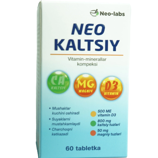 Neo Calcium D3 &ndash; 60 ta chaynalmali tabletka