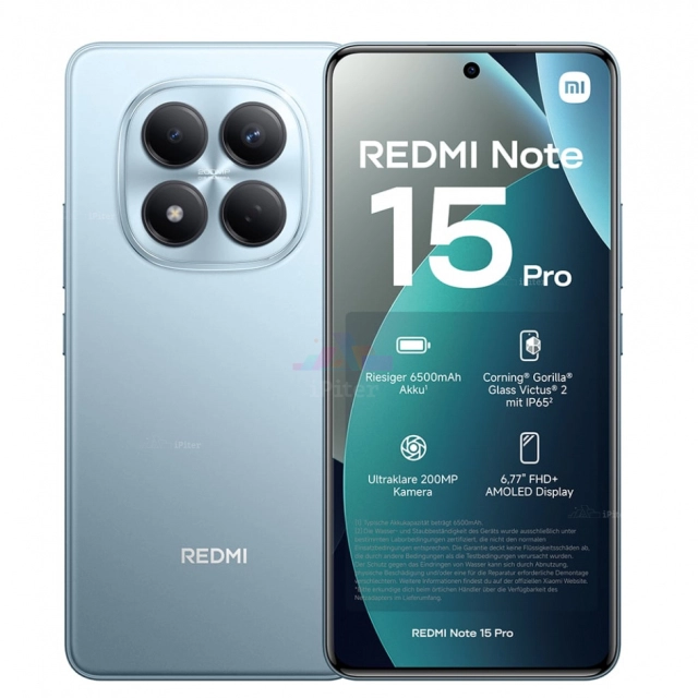 Смартфон Xiaomi Redmi Note 15 Pro 4G 12/256GB, Glacier Blue