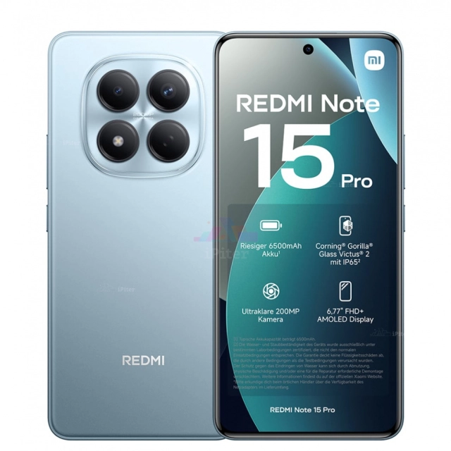 Смартфон Xiaomi Redmi Note 15 Pro 4G 12/512GB, Glacier Blue