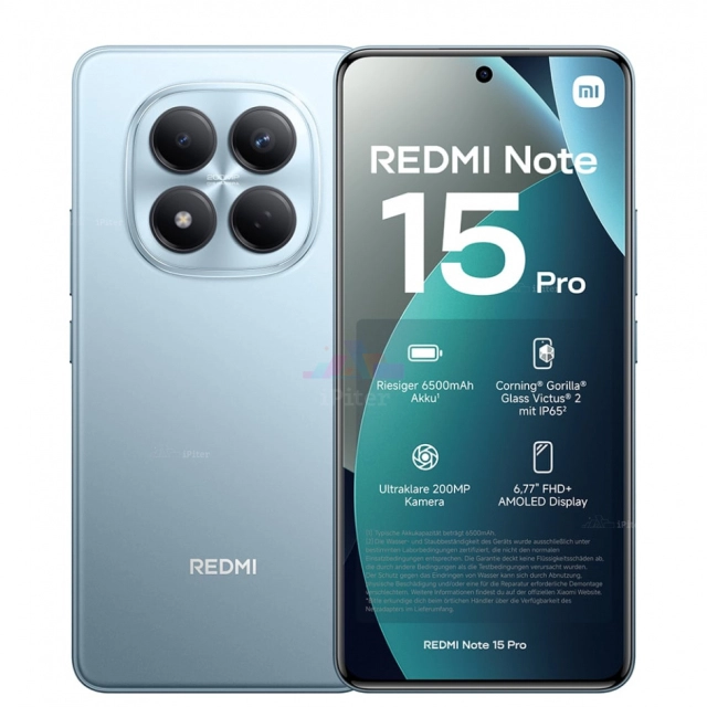 Смартфон Xiaomi Redmi Note 15 Pro 4G 8/256GB, Glacier Blue