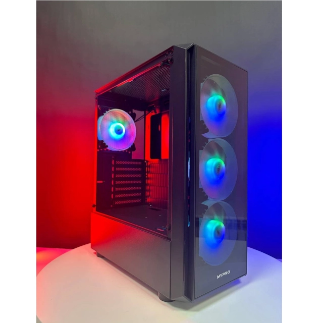 MYPRO GAMING MG 13 TG Fan ARGB korpusi (qora rang) (NTA6818)