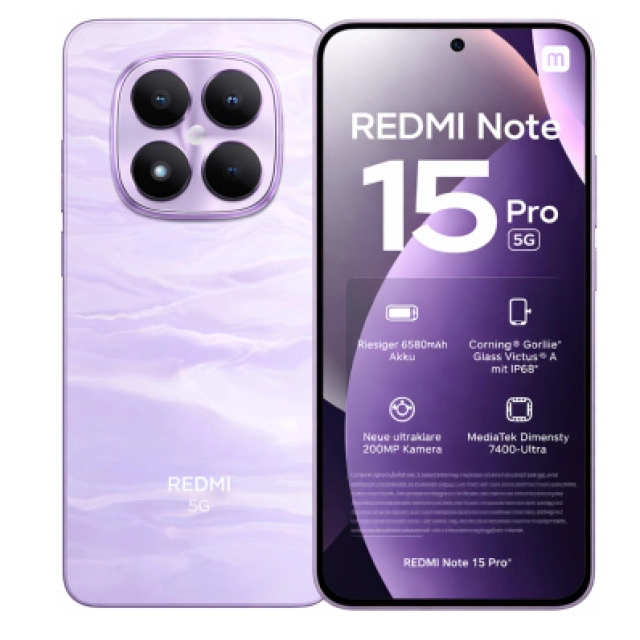 Смартфон Xiaomi Redmi Note 15 Pro 5G 8/512GB,  Mist Purple