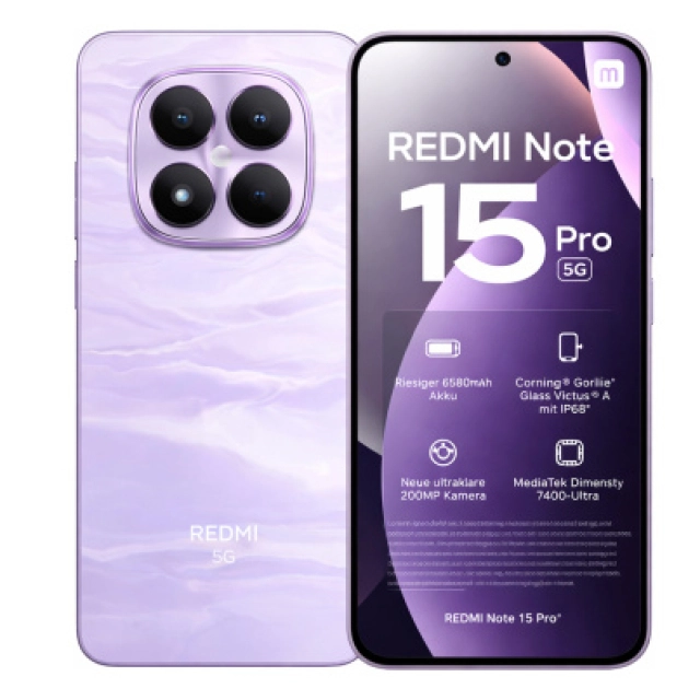 Xiaomi Redmi Note 15 Pro 5G 8/256GB smartfoni, Mist Purple