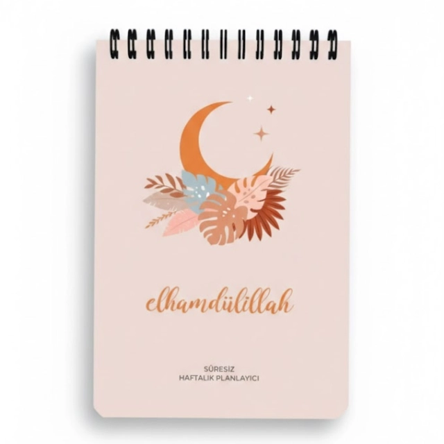 Elhamdulillah - Spiralli Haftalik Planlayici yondaftari (52)