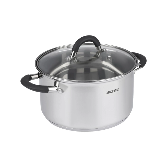 Ardesto Gemini Salerno AR1947CS kastryulya shisha qopqog&lsquo;li