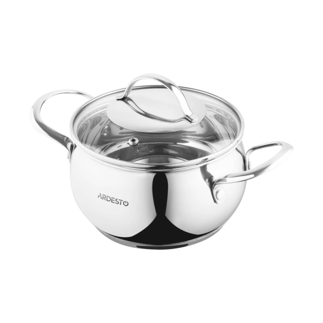 ARDESTO Gemini Liguriao AR4330GB (18 см) kastryulya shisha qopqog&lsquo;li