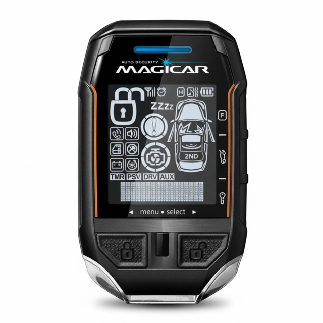 Magicar Dominant DC908S avtosignalizatsiyasi, avto ishga tushirish, ikki darajali himoya