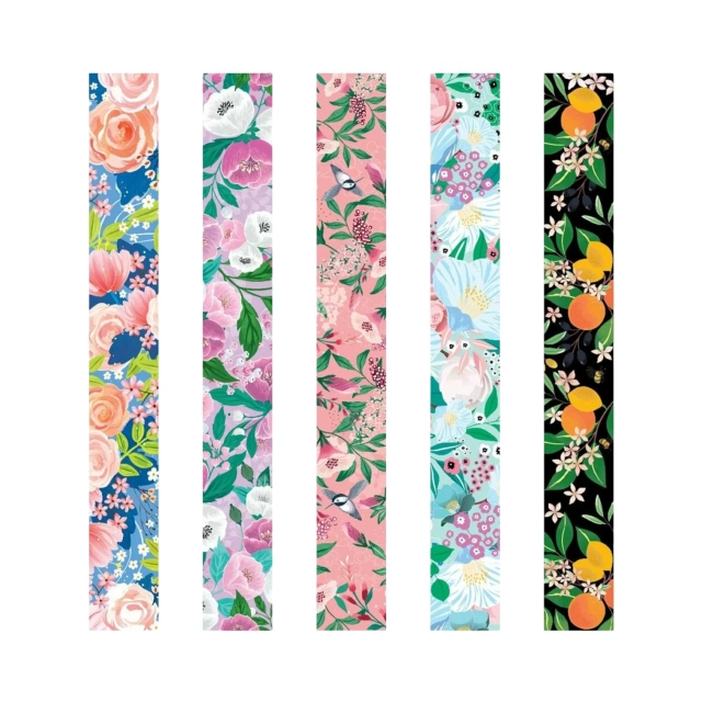 Закладки магнитные для книг, ArtSpace "Flowers" блестки 10 шт