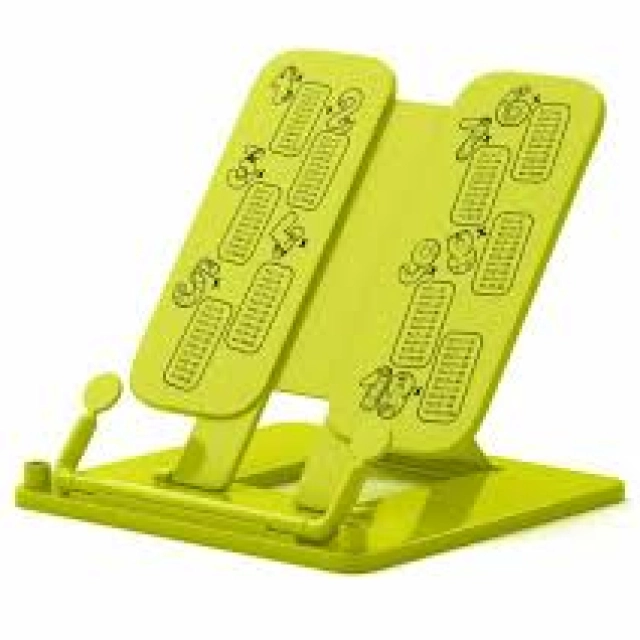 Plastik kitob stendi ErichKrause Neon Solid 61516, ko&lsquo;paytirish jadvali, Yellow