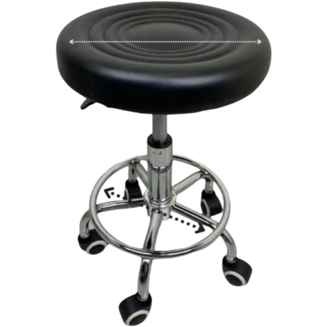 Usta Billi kursisi, 360&deg; g&lsquo;ildirakli sozlanadigan stul, salon uchun usta kreslosi