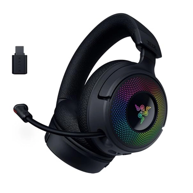 Razer Kraken V4, USB-A/WL/BT, RGB, eshitish vositasi, black