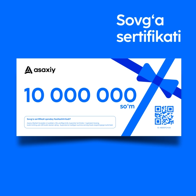 10 000 000 so'mlik sovg'a sertifikati
