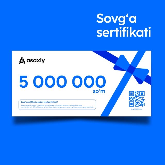 5 000 000 so'mlik sovg'a sertifikati