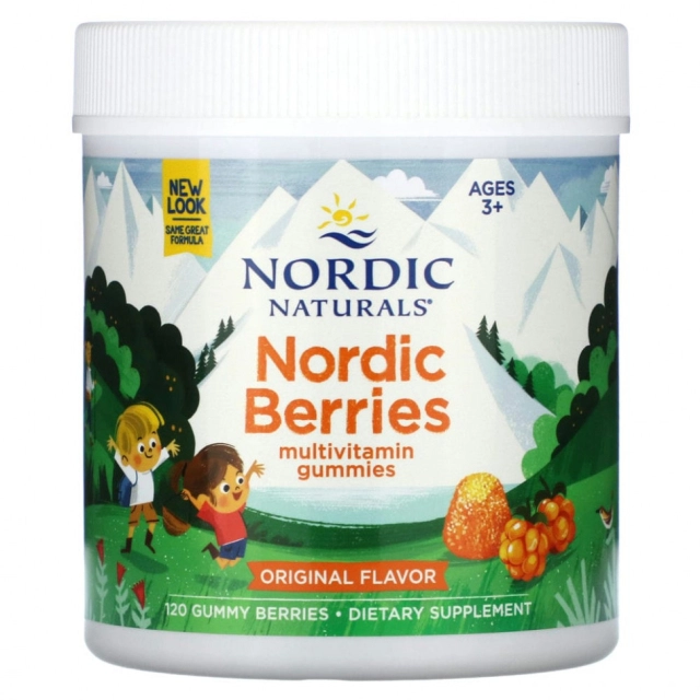 Nordic Naturals Nordic Berries  chaynalmali multivitaminlar, 120 dona (30120)