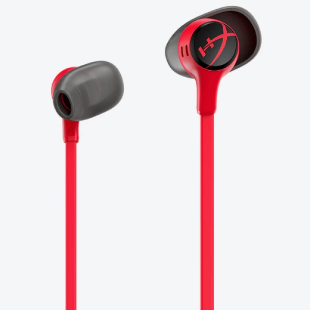 Simli oʻyin quloqchinlari Hyper X Earbuds II, Red