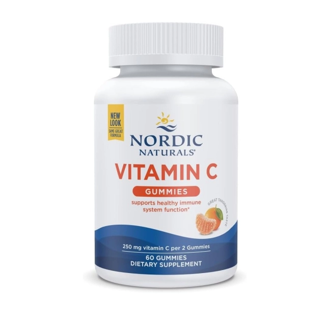 Nordic Naturals Vitamin C Gummies жевательный витамин C 250 мг, мандарин, 60 жевательных конфет (30160)