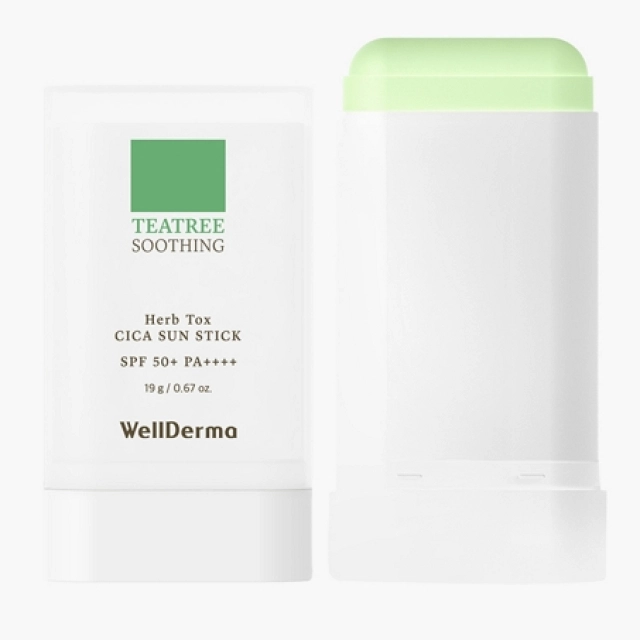 Крем для лица WellDerma Herb Tox Cica Sun Stick SPF 50 +, 19 г