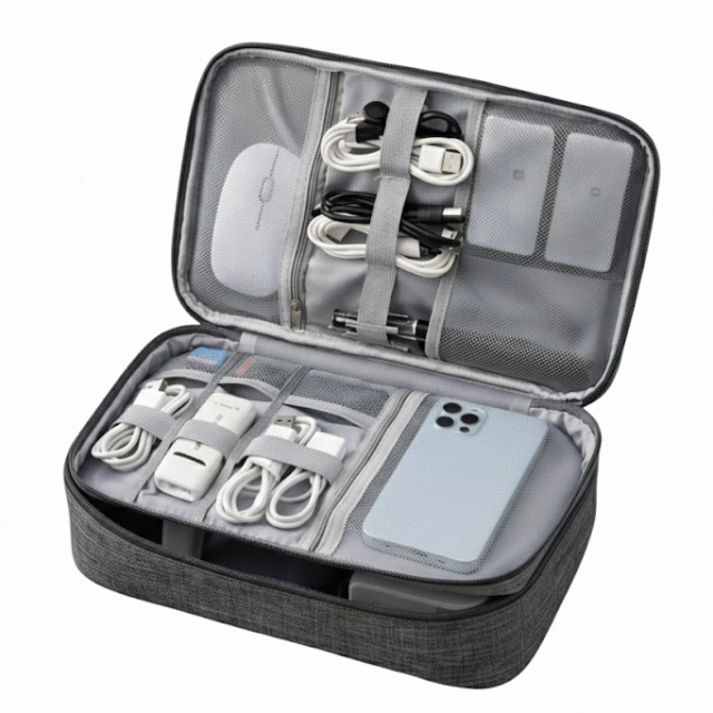 Gadjetlar uchun barchasi birda organayzer sumka, Gray