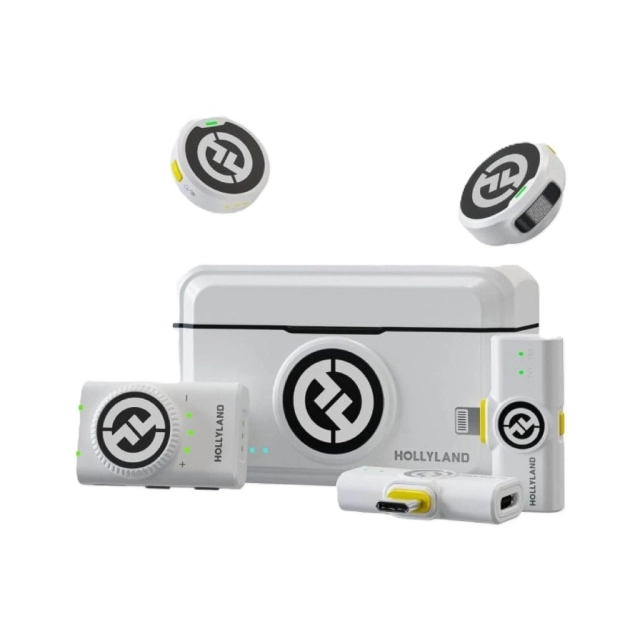 Hollyland Lark M2 Combo White simsiz mikrofon tizimi