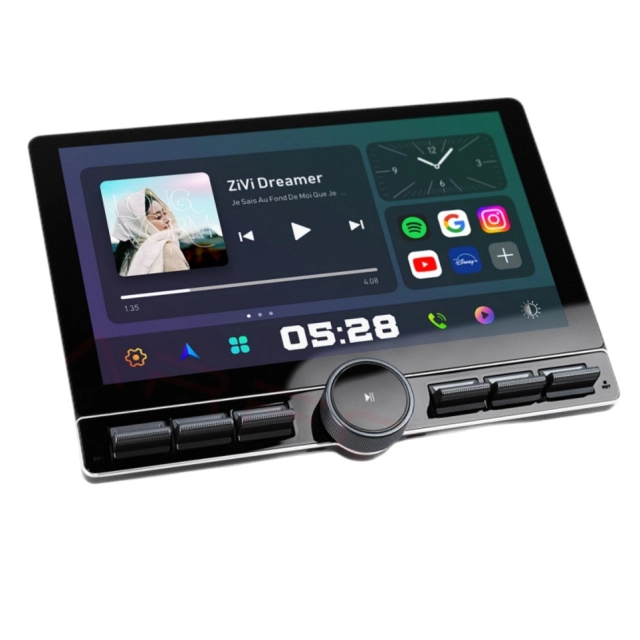 Mashina uchun avto magnitafon universal, 10.1" dyum Unistar X80 car 4/64 sim kartalik