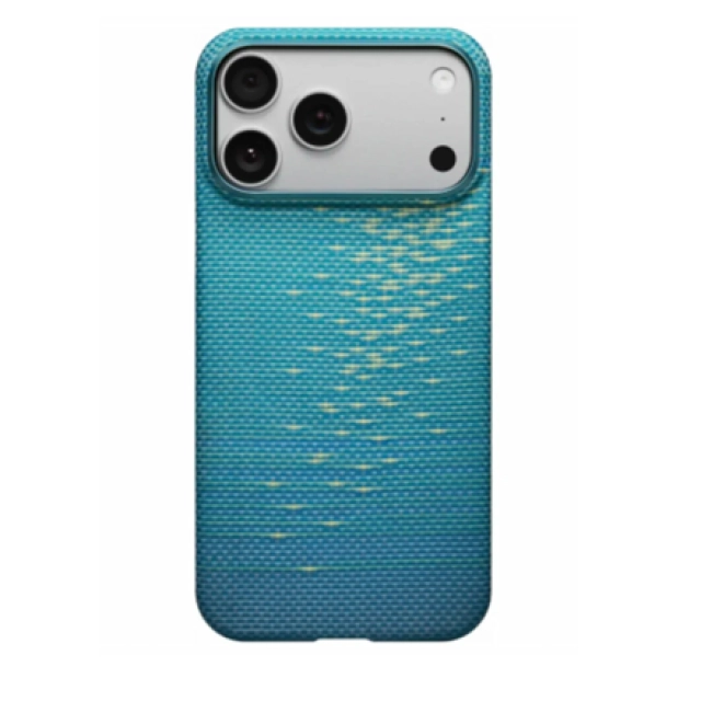iPhone 17 Pro uchun Pitaka ultra-slim case g&lsquo;ilofi, (Lucid Blue)