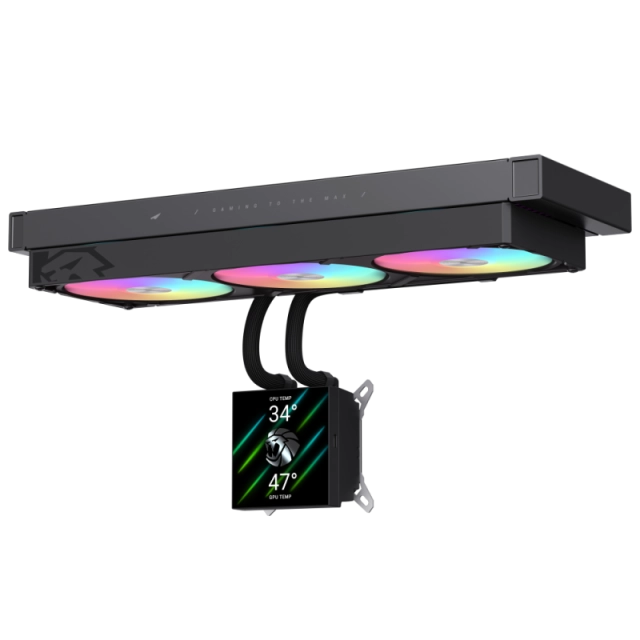 Кулер GLACIER 360 LCD BL