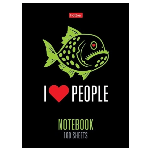 Bloknot, 160 varaq A6 "I Love People" 160ББ6В1_2773