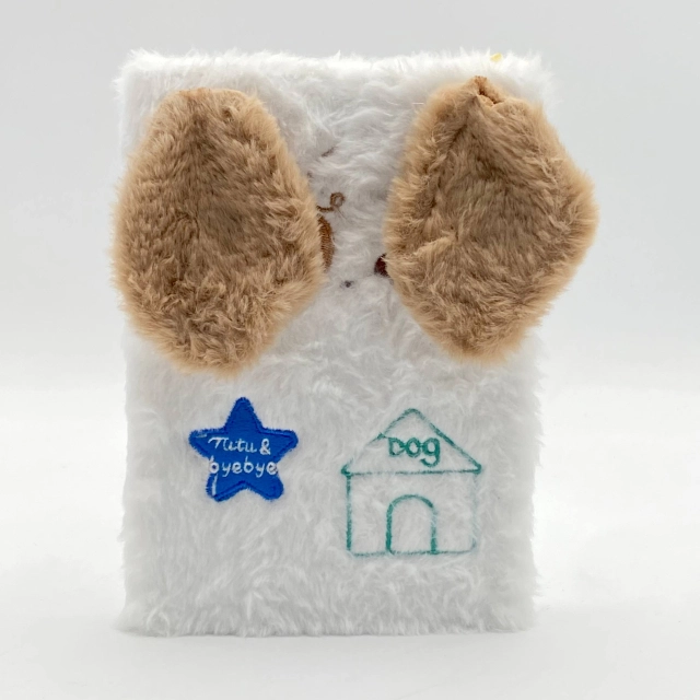 Pahmoq tukli bloknot kuchukcha, (oq)