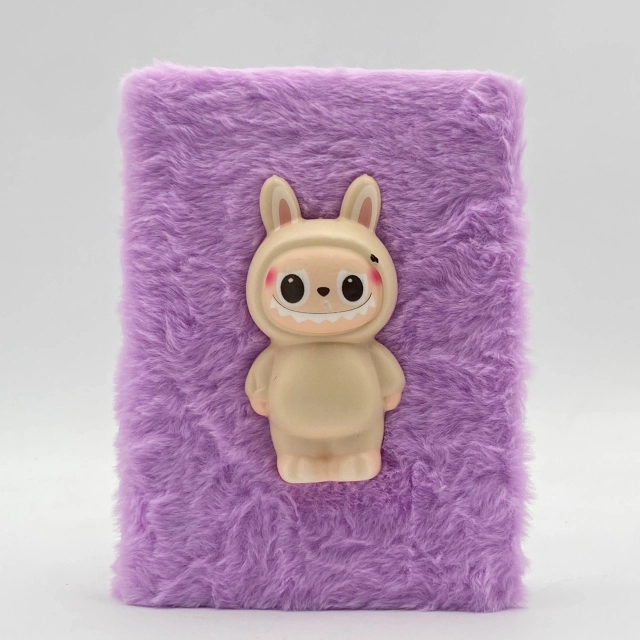 Пухлый блокнот Labubu (фиолетовый, розовый)