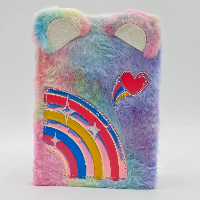 Пухлый блокнот Радуга (розовый)