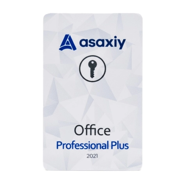 Microsoft Office Professional Plus 2021 uchun litsenziyali faollashtirish kaliti (kartochkada)