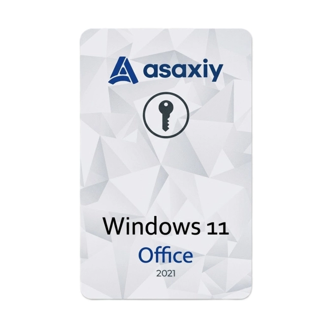 Windows 11+ Office uchun litsenziyali faollashtirish kaliti (kartochkada)