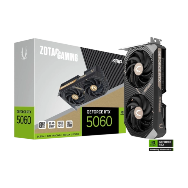 ZOTAC AMP RTX5060 8GB videokartasi