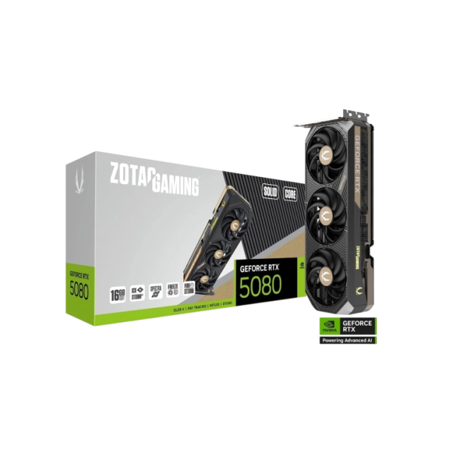 ZOTAC SOLID CORE RTX5080 16GB videokartasi