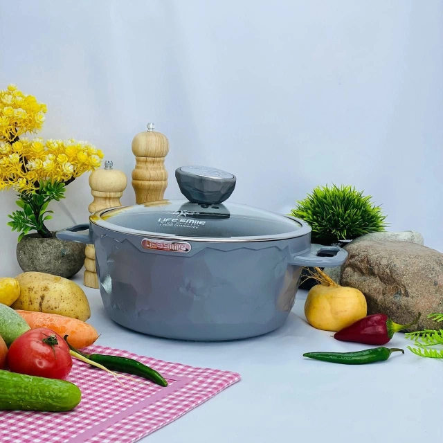 Казан Life Smile 20см 2л, Light Gray