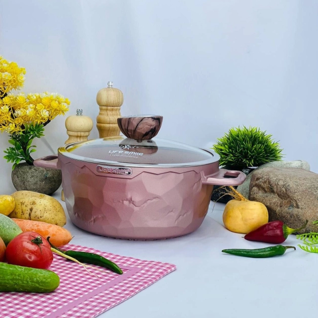 Казан Life Smile 20см 2л, Pink