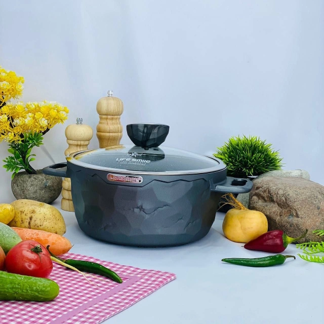 Казан Life Smile 20см 2л, Dark Gray