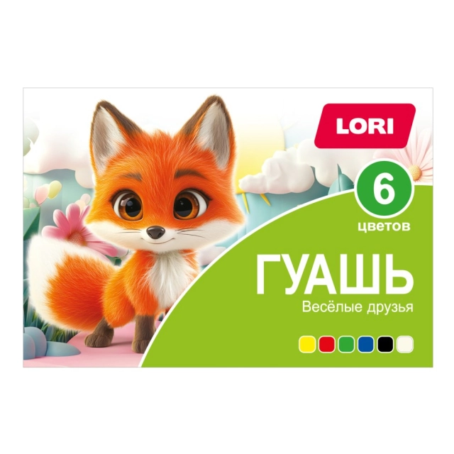 Funny Friends&rdquo; 6 ta rangli guash bo&lsquo;yoqlar, Gf-001