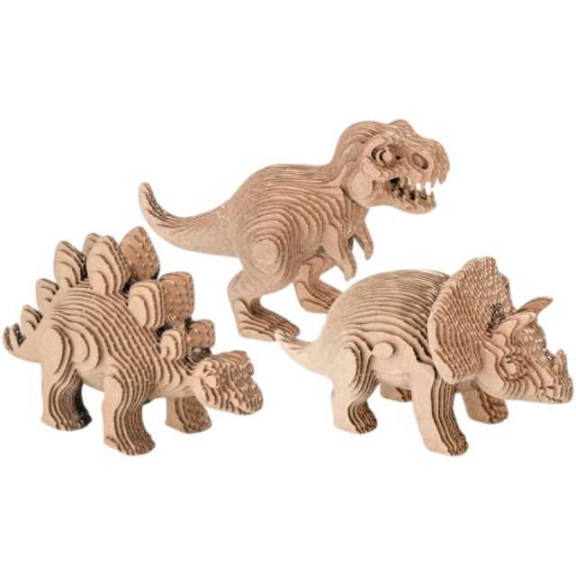 Конструктор из картона "Динозавры" 3 игрушки в наборе Нг-039