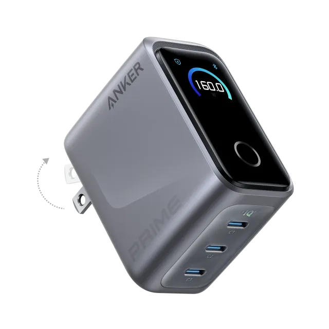 Зарядное устройство anker Ai 3 type-c 160w, Silver