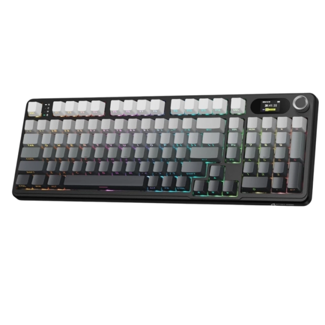 O'yin klaviaturasi Attack Shark X98 PRO, Grey Gradient