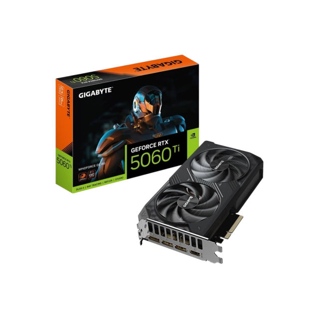 Материнская плата GIGABYTE RTX 5060 Ti GAMING OC 8GB GDDR7 Windforce 3X Cooling