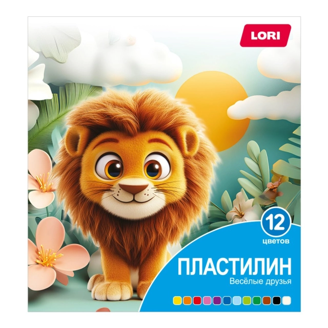 Plastilin Quvnoq do&lsquo;stlar 12 hil rang Плф-007