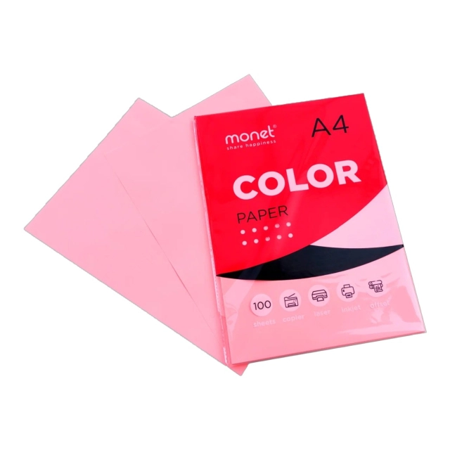 Цветная бумага светло-розовый  A4 2CP003 (100 шт)