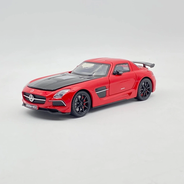 Mercedes SLS AMG qizil o'yinchoq mashina modeli