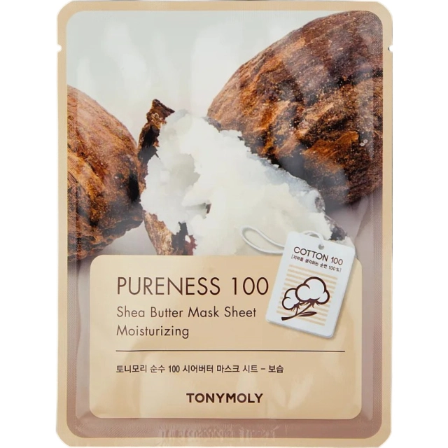 Yuz uchun matoli niqob  PURENESS 100 SHEA BUTTER MASK SHEET 21ml