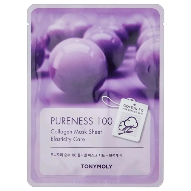 Yuz uchun matoli niqob  PURENESS 100 COLLAGEN MASK SHEET 21ml