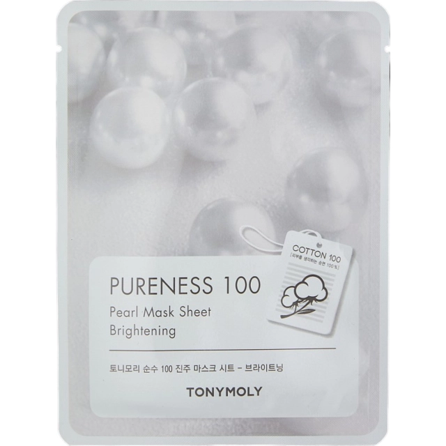 Yuz uchun matoli niqob  PURENESS 100 PEARL MASK SHEET 21ml