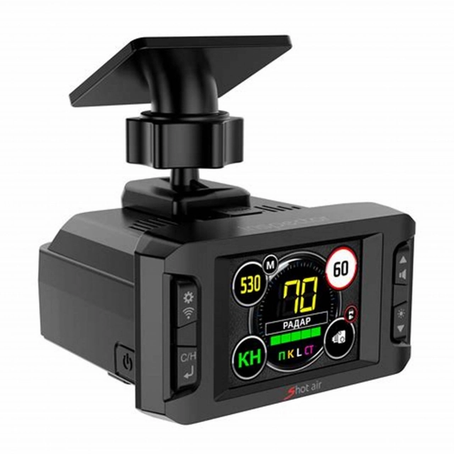 Signaturali radar-detektori Inspector Shot Air pro Wi-Fi orqali yangilanuvchi signaturali radar-detektori